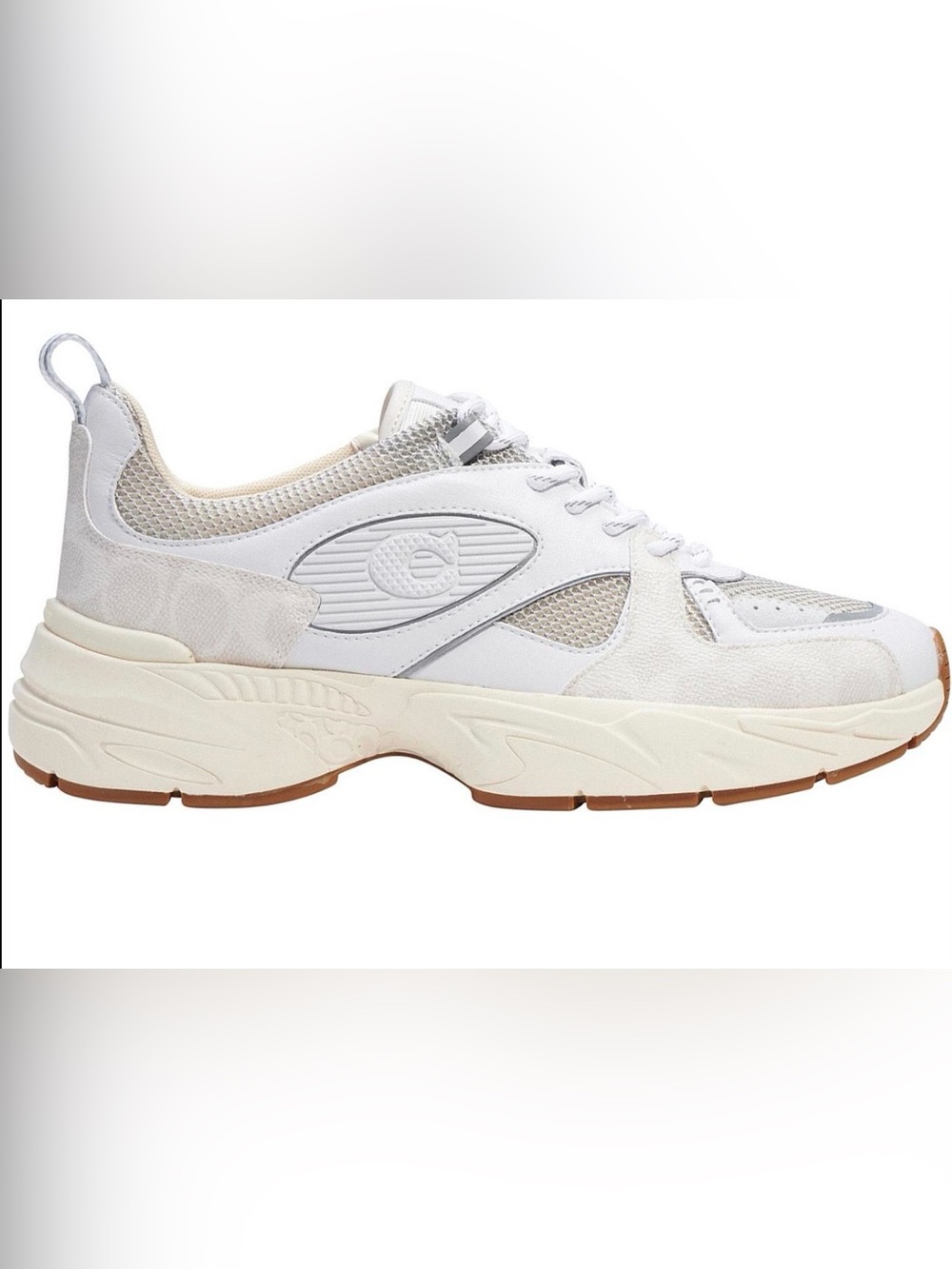 Coach White and Cream Chunky Sneaker